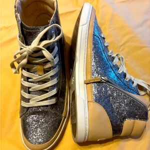 Ugg sparkly high tops with side zippers